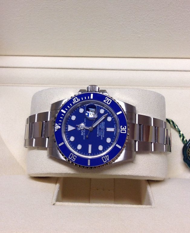 rolex replica submariner acciaio blue dial orologio replica copia imitazione - immagine 6