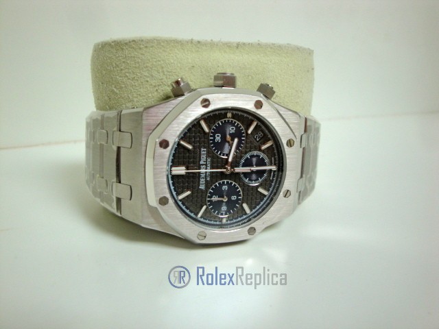 audemars piguet replica chrono royal oak leo messi acciaio black dial imitazione copia - immagine 4