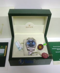 rolex replica daydate ll acciaio blue dial president orologio replica copia imitazione