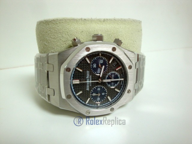 audemars piguet replica chrono royal oak leo messi acciaio black dial imitazione copia - immagine 5