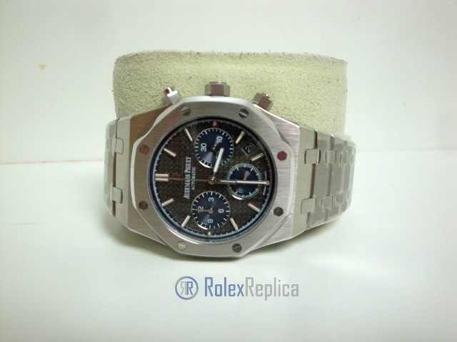 audemars piguet replica chrono royal oak leo messi acciaio black dial imitazione copia - immagine 6