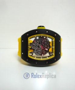 richard mille replica RM61-01 baby blake skeletron yellow limited edition strip rubber-b