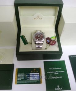 rolex replica daydate ll acciaio cherry dial oyster orologio replica copia imitazione