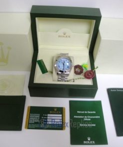 rolex replica daydate ll acciaio sky dial strip president orologio replica copia imitazione