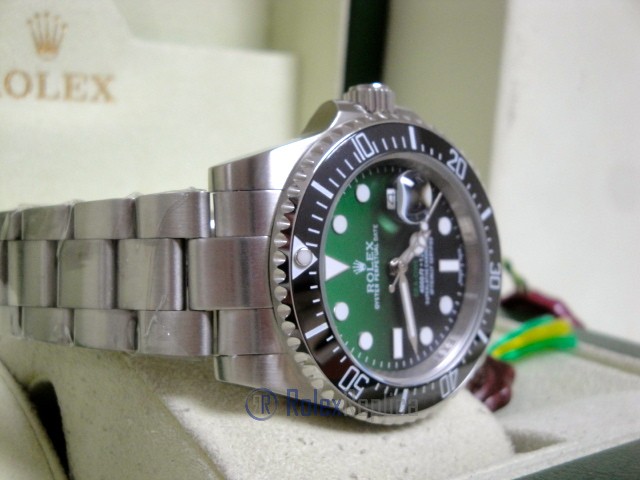 rolex replica seadweller gradient green dial new basilea 2018 orologio replica copia lusso imitazione - immagine 8