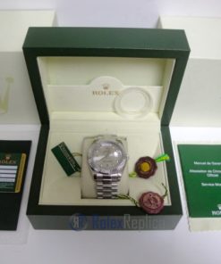 rolex replica daydate ll acciaio argentèè dial president orologio replica copia imitazione