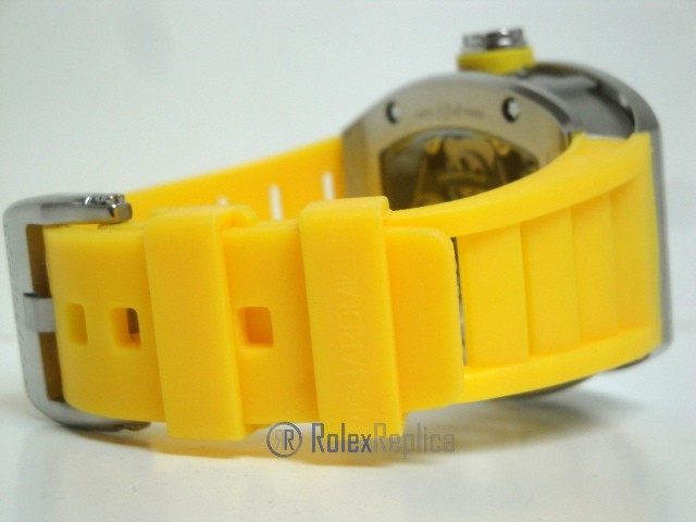 richard mille replica RM038 bubba watson skeletron yellow limited edition strip rubber-b - immagine 8