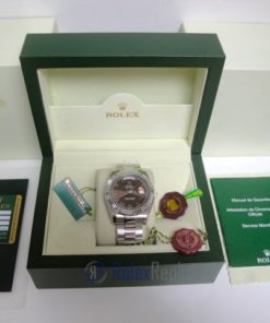 rolex replica daydate ll acciaio brown dial oyster orologio replica copia imitazione