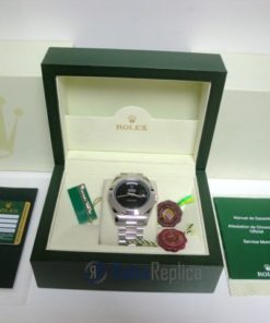 rolex replica daydate ll acciaio black dial president orologio replica copia imitazione