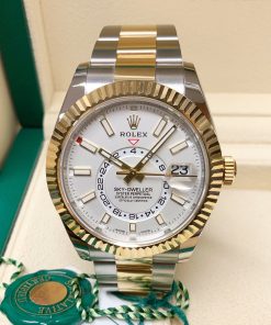 rolex replica sky-dweller acciaio-oro white dial orologio replica copia