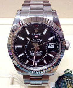 rolex replica sky-dweller black dial 326934 stainless steel orologio replica