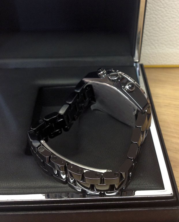 Chanel replica J12 Chronograph H1009 Twin Row Diamond Bezel Black Ceramic - immagine 7