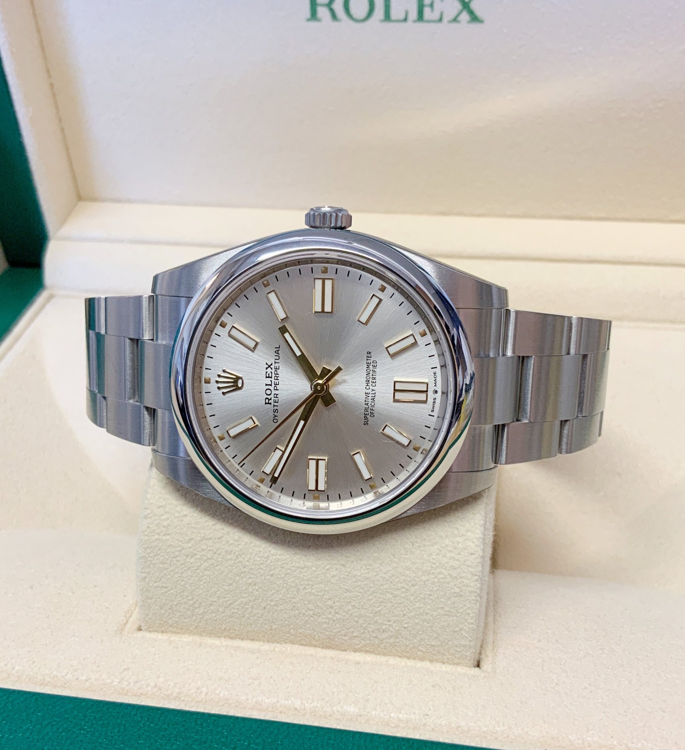 Rolex replica Oyster Perpetual 41 124300 Silver Dial - immagine 6