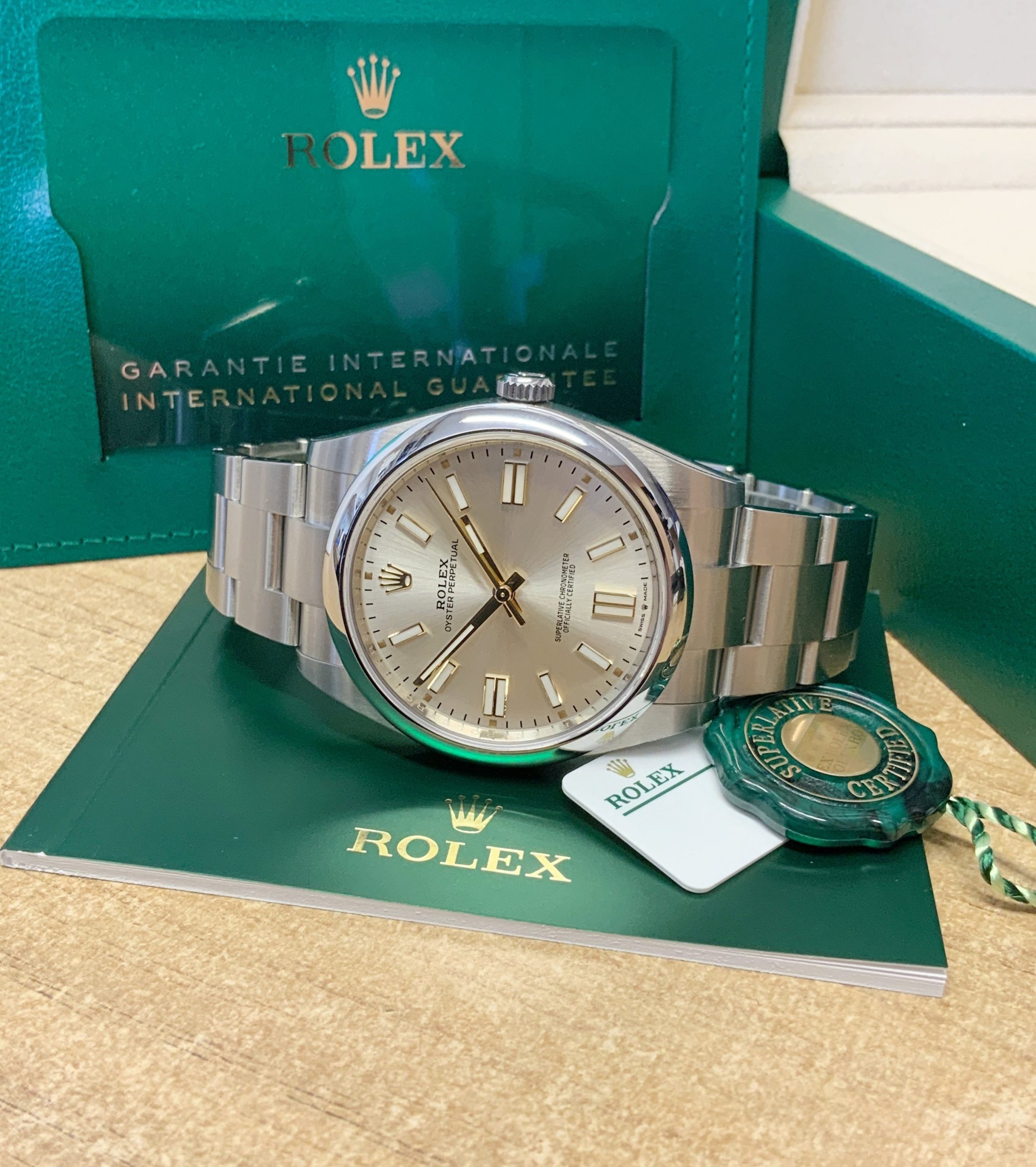 Rolex replica Oyster Perpetual 41 124300 Silver Dial - immagine 7