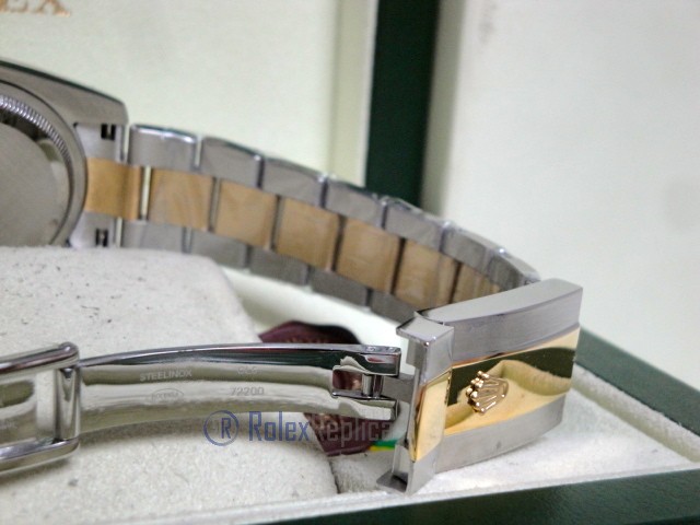 rolex replica datejust acciaio oro oyster grey dial barrette orologio imitazione - immagine 13