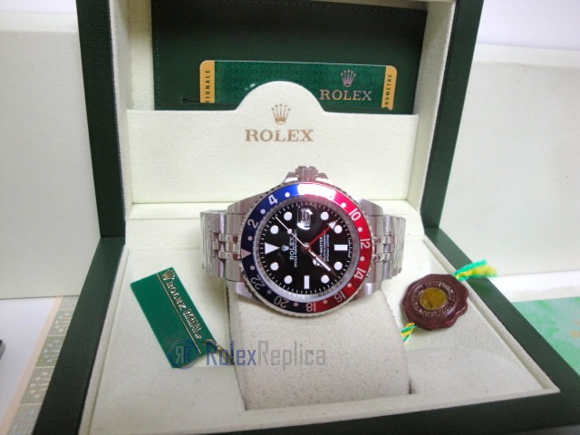 rolex replica GMT master II rosso blue classic jubilèè orologio replica - immagine 8