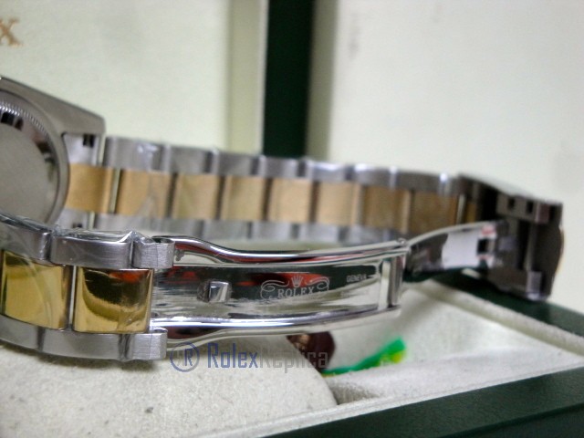 rolex replica datejust acciaio oro oyster black dial barrette orologio imitazione - immagine 14