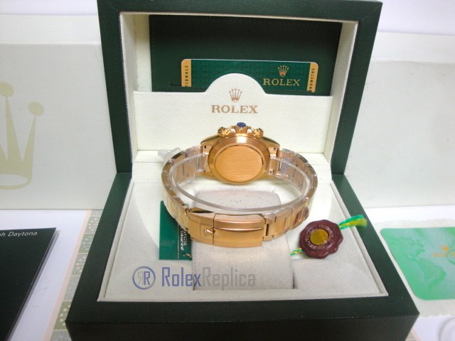 rolex replica daytona rainbow full diamonds oro giallo orologio replica - immagine 8