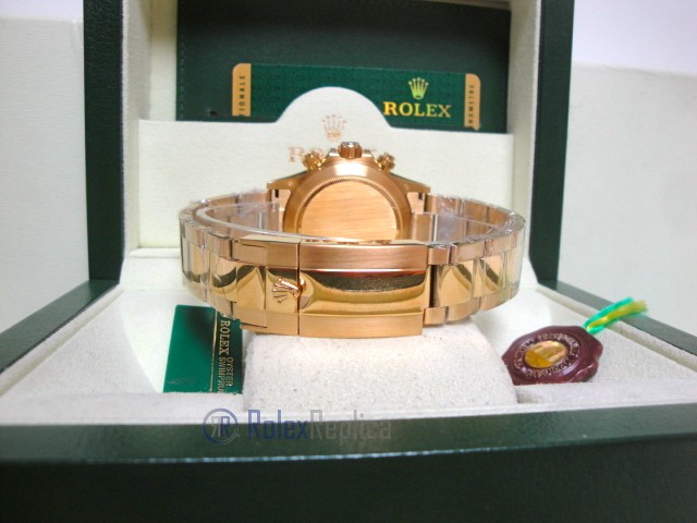 rolex replica daytona rainbow full diamonds oro giallo orologio replica - immagine 9