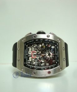 Alternative view of richard mille replica RM011 Felipe Massa titanium limited edition strip rubber-b