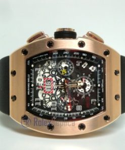 richard mille replica RM011 Felipe Massa rose gold limited edition strip rubber-b