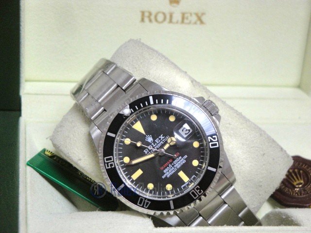 rolex replica submariner vintage data red writing orologio replica copia imitazione - immagine 8