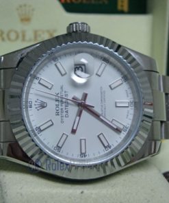 rolex replica datejust acciaio oyster white dial orologio imitazione