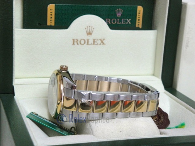 rolex replica datejust acciaio oro oyster grey dial barrette orologio imitazione - immagine 9