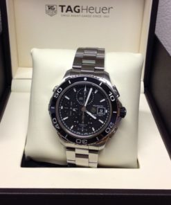 Alternative view of Tag-Heuer replica Aquaracer acciaio black dial Chronograph CAK2110 orologio copia