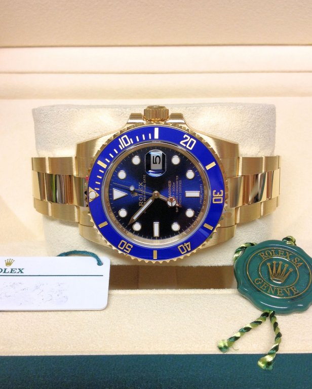 rolex replica submariner 116618LB blue dial orologio replica copia imitazione - immagine 4