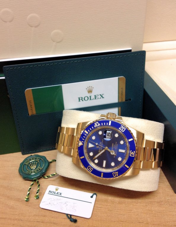 rolex replica submariner 116618LB blue dial orologio replica copia imitazione - immagine 5