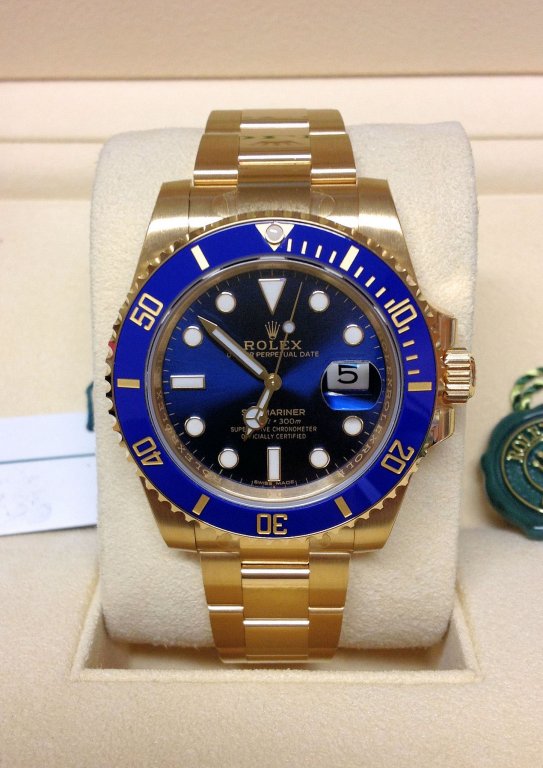 rolex replica submariner 116618LB blue dial orologio replica copia imitazione - immagine 7