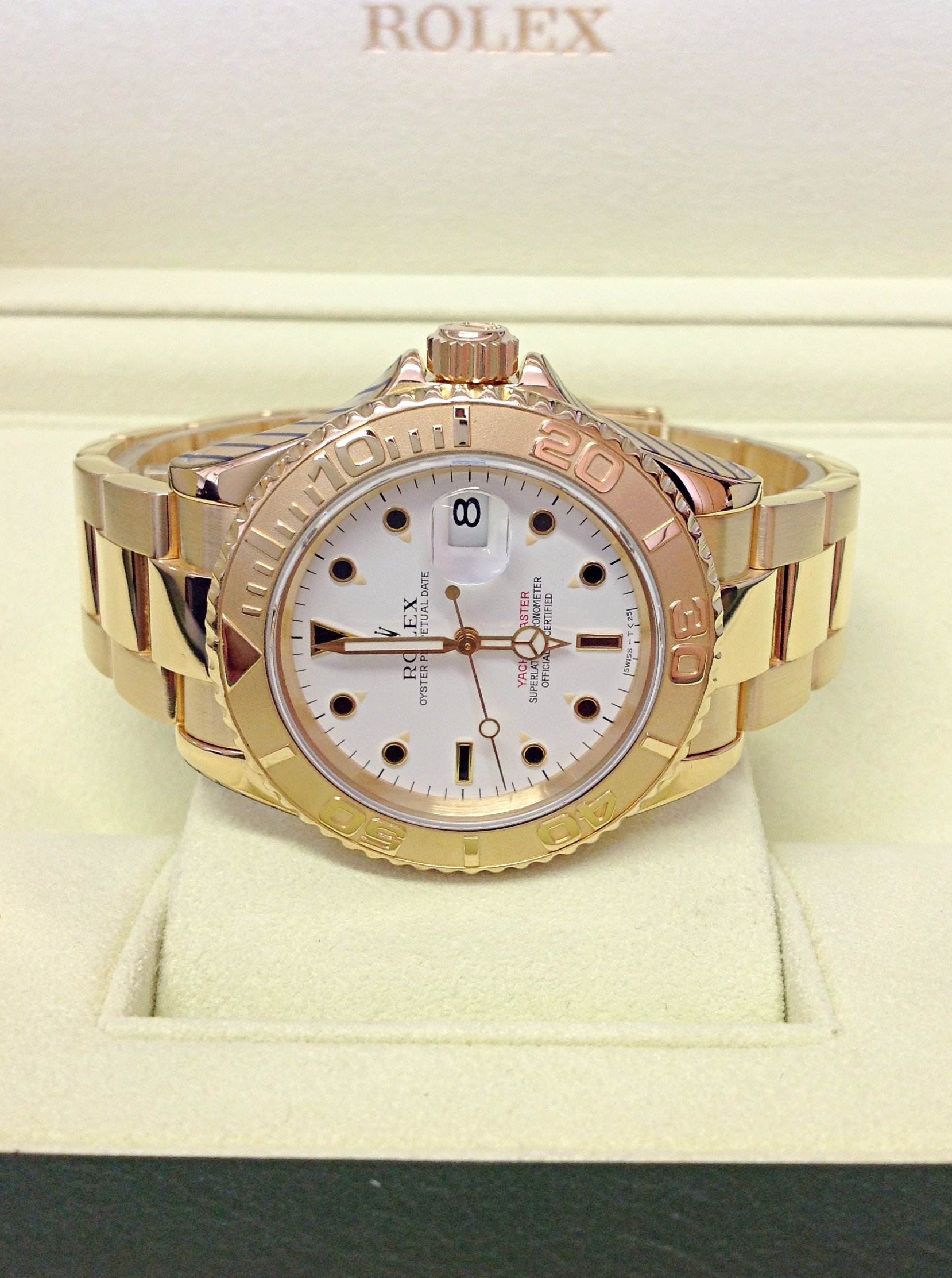 Rolex replica Yacht-Master 16628 40mm Yellow Gold orologio replica - immagine 5