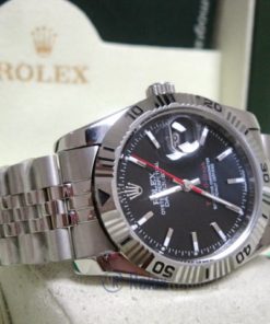 rolex replica turn-o-graph acciaio black dial orologio imitazione