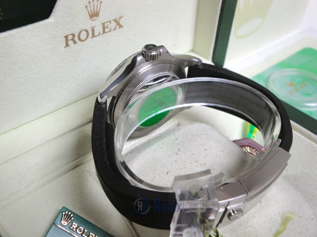 rolex replica yacht master I strip rubber-b dial blue basilea - immagine 9