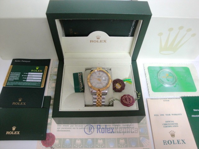 Rolex replica Datejust II acciaio oro white dial barrette imitazione replica - immagine 3