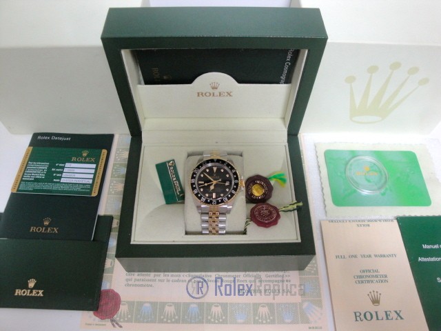 Rolex replica GMT Master II vintage acciaio oro jubilèè black dial orologio replica - immagine 2