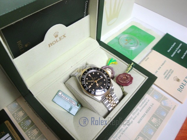 Rolex replica GMT Master II vintage acciaio oro jubilèè black dial orologio replica - immagine 3