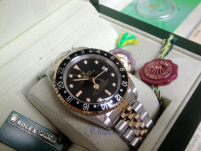Rolex replica GMT Master II vintage acciaio oro jubilèè black dial orologio replica - immagine 5