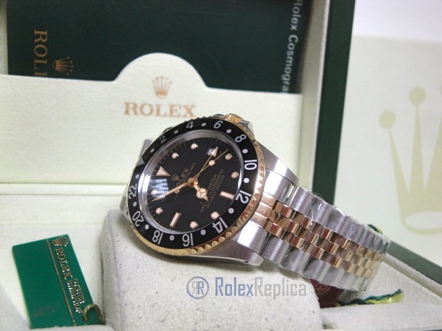 Rolex replica GMT Master II vintage acciaio oro jubilèè black dial orologio replica - immagine 7