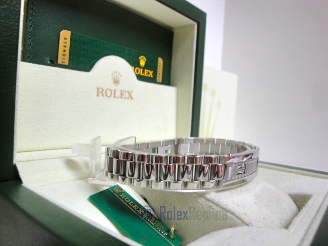 Rolex replica gioielli bracciale II president-style oro bianco white gold - immagine 4