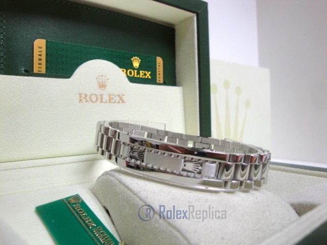 Rolex replica gioielli bracciale II president-style oro bianco white gold - immagine 5