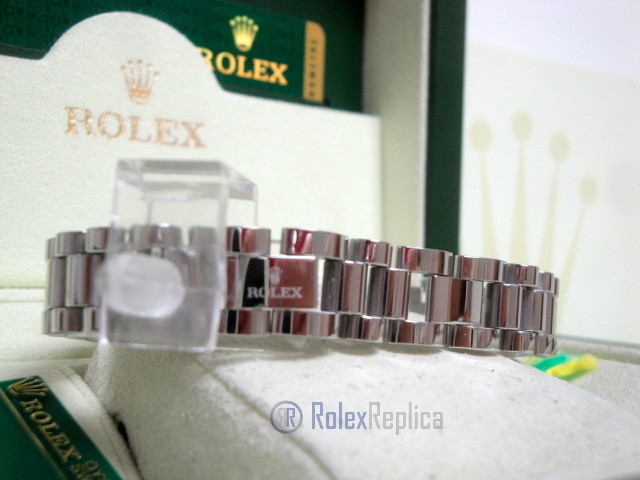 Rolex replica gioielli bracciale II president-style oro bianco white gold - immagine 7