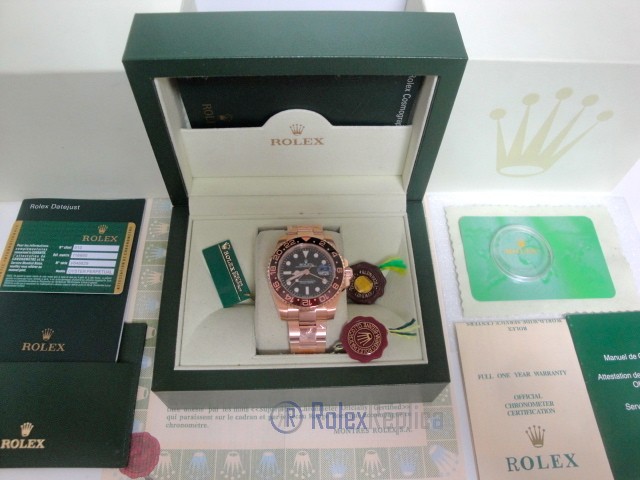 rolex replica GMT master II oro everose 126715CHNR basilea MY2018 - immagine 2