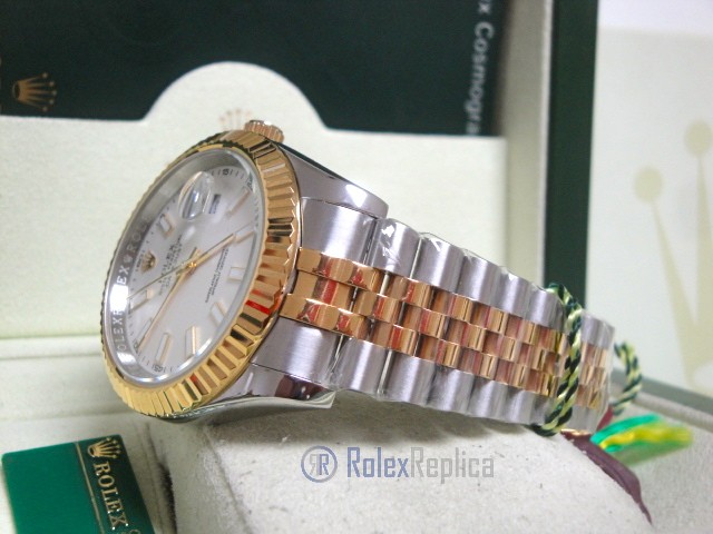 Rolex replica Datejust II acciaio oro white dial barrette imitazione replica - immagine 9