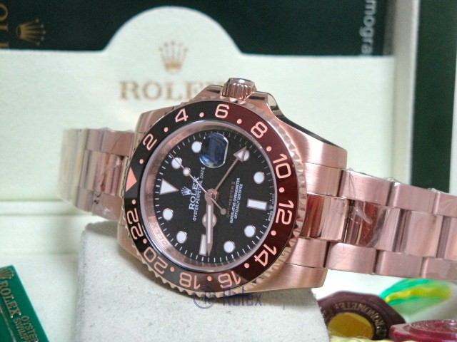 rolex replica GMT master II oro everose 126715CHNR basilea MY2018 - immagine 16