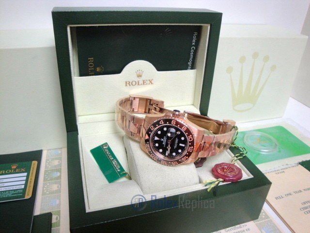 rolex replica GMT master II oro everose 126715CHNR basilea MY2018 - immagine 17