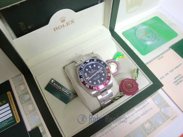 rolex replica GMT master II oro bianco blue dial 116719BLRO basilea MY2018 - immagine 3