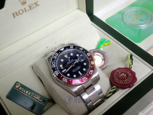 rolex replica GMT master II oro bianco blue dial 116719BLRO basilea MY2018 - immagine 4