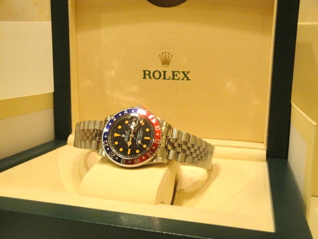 rolex replica GMT MASTER 1675 blue-red bezel jubilèè bracelet replica watch - immagine 17